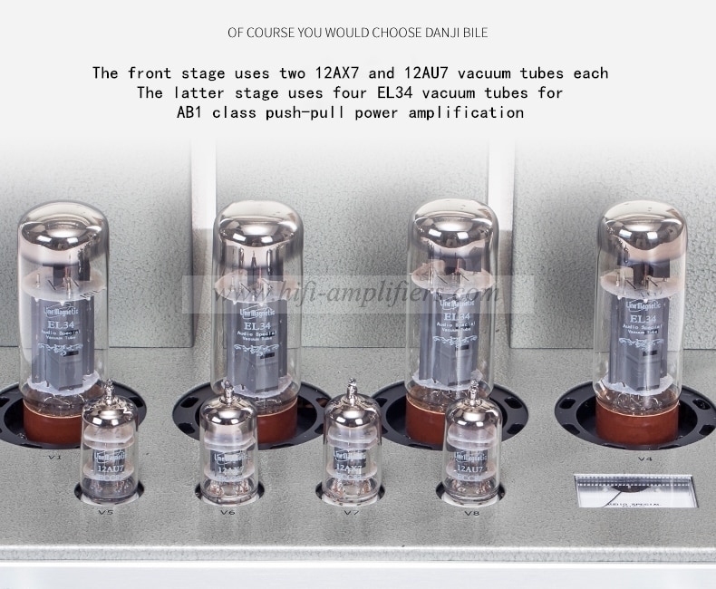 Line Magnetic LM-211IA El34*4 Integrated Tube Amplifier Push-pull Amplifier  32W*2(Ultralinear) 15W*2(Triode)
