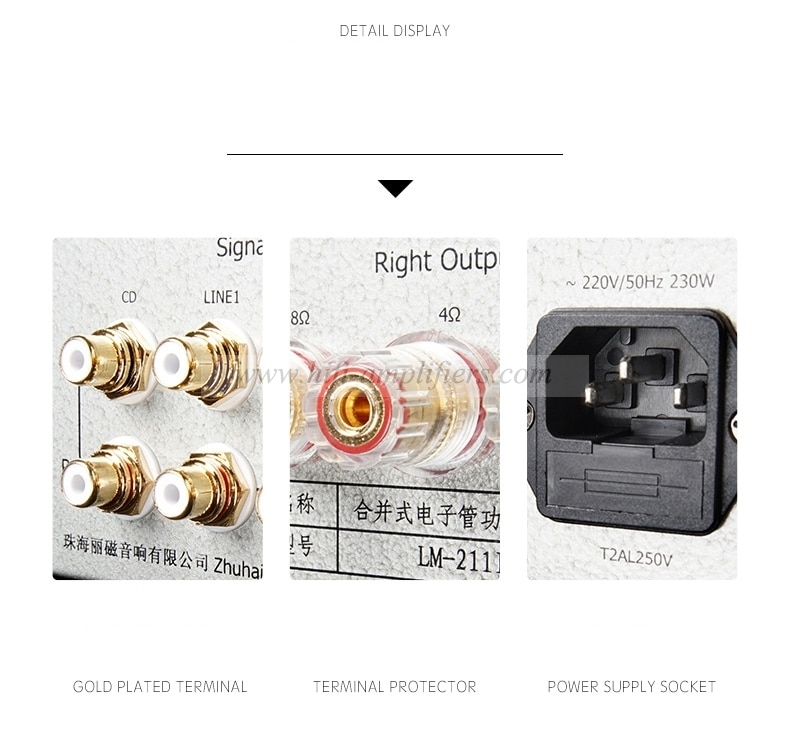 Line Magnetic LM-211IA El34*4 Integrated Tube Amplifier Push-pull Amplifier  32W*2(Ultralinear) 15W*2(Triode)