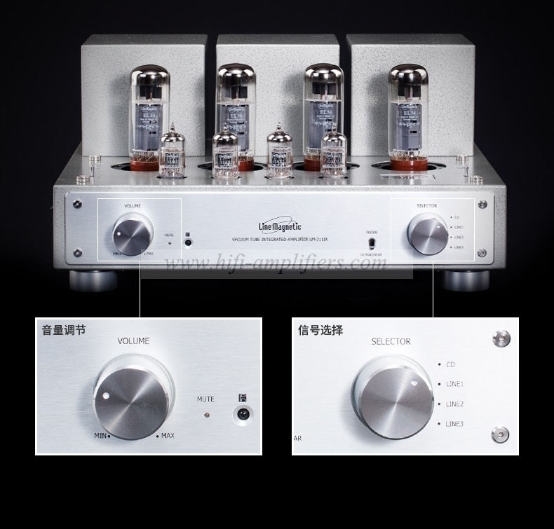 Line Magnetic LM-211IA El34*4 Integrated Tube Amplifier Push-pull Amplifier  32W*2(Ultralinear) 15W*2(Triode)