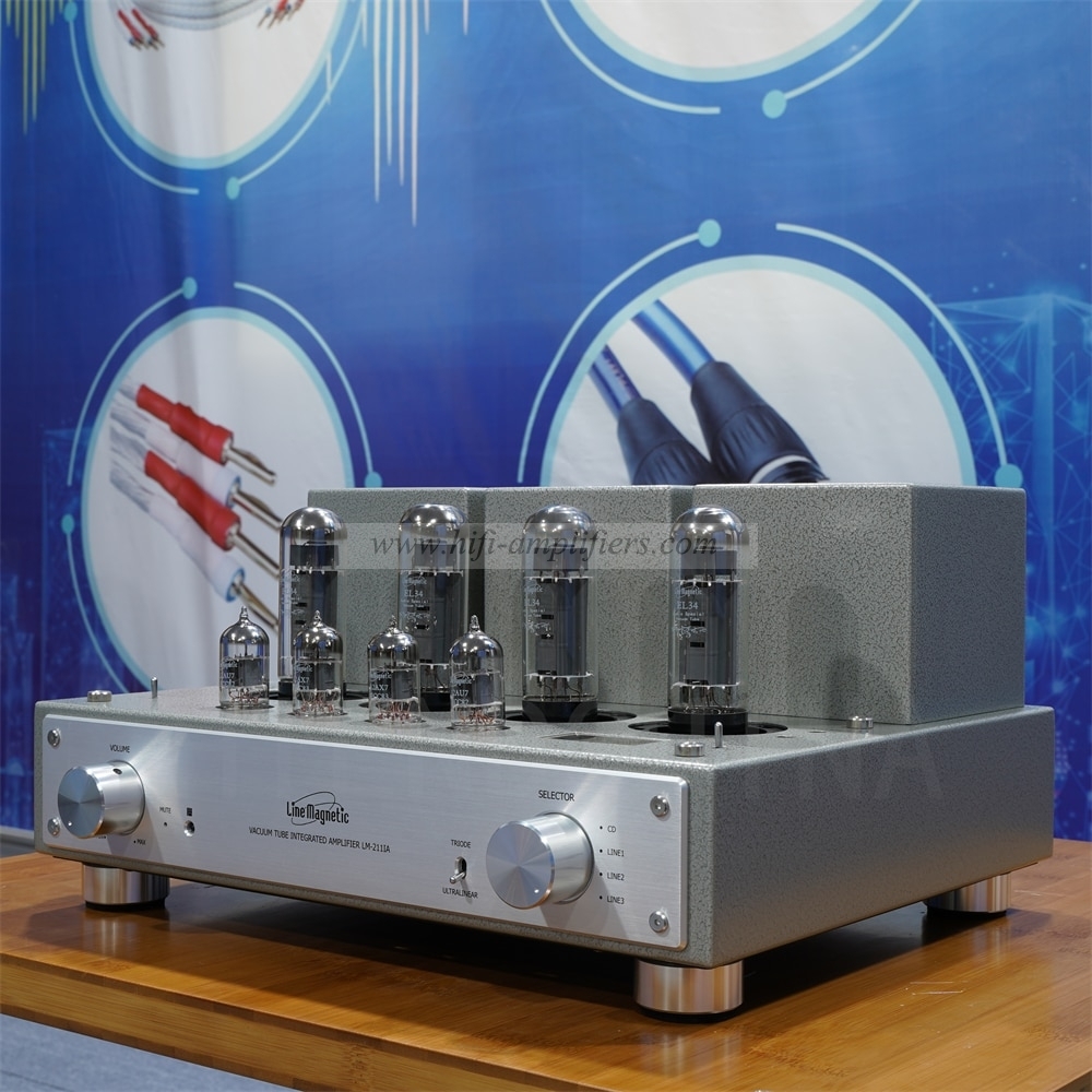 Line Magnetic LM-211IA El34*4 Integrated Tube Amplifier Push-pull Amplifier  32W*2(Ultralinear) 15W*2(Triode)