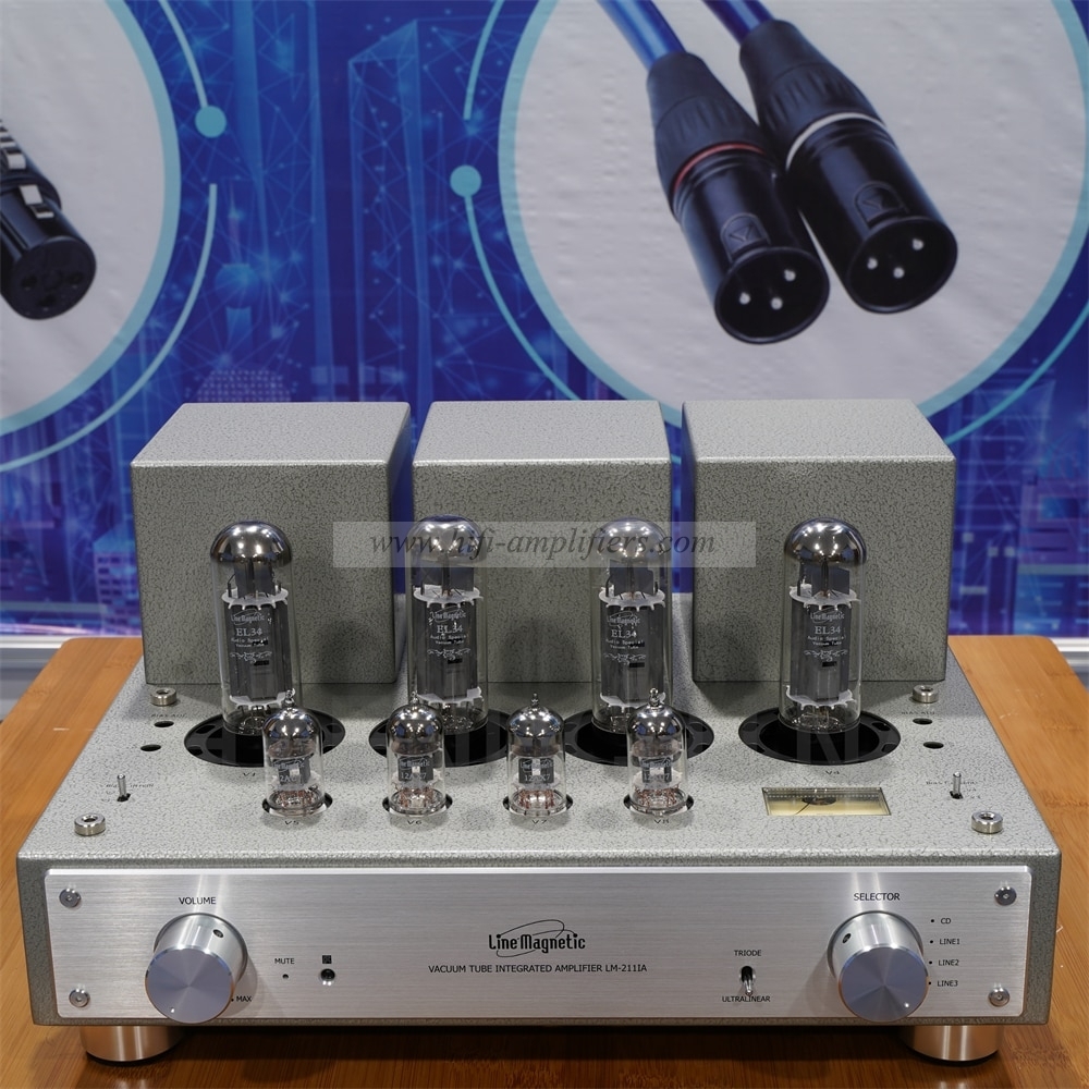 Line Magnetic LM-211IA El34*4 Integrated Tube Amplifier Push-pull Amplifier  32W*2(Ultralinear) 15W*2(Triode)