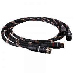 Cayin CS-220 XLR Hifi Câble Audio Plaqué Or Câble Équilibré 1.2M Paire