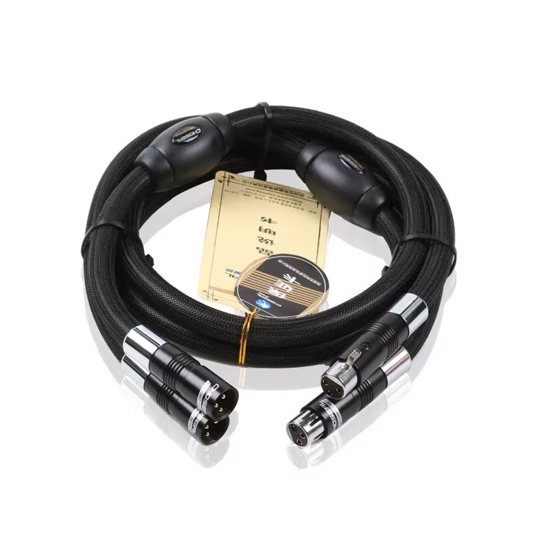 Choseal BB-5605 6N OCC Audiophile 24K Gold-plated XLR Plugs HIFI Balanced Cable - Click Image to Close