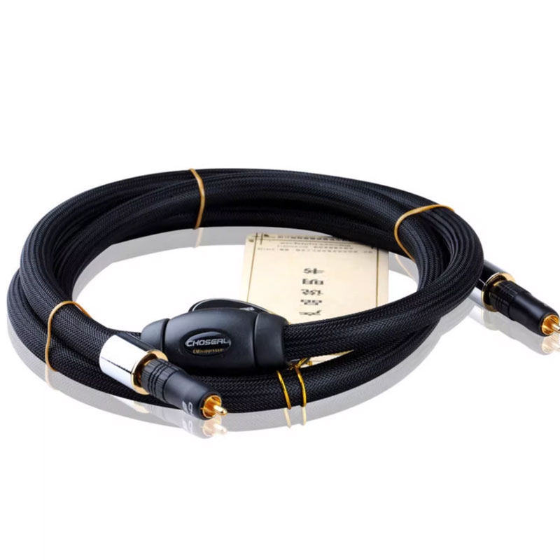 choseal TB-5208 4N OFC Digital Coaxial Cable OD13mm 24Kgold-plated Plug Cable - Click Image to Close