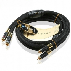 Choseal AB-5408 Audiophile Audio Cable 1.5M 6N OCC 24K gold-plated Digital Coaxial Cable Pair