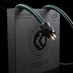 Кабель питания медного цвета CC FOND Audiophile OCC Powercord NZ/US/EUR Штекер Schuko