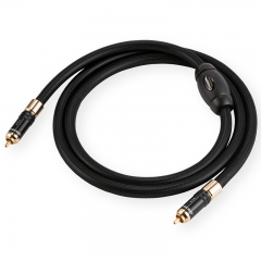Choseal QS993 Cable de audio coaxial digital RCA a RCA OCC Cable de audio de alta fidelidad de cobre Cable RCA