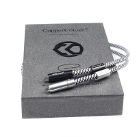 Kupferfarbenes CC WHISPER OCC RCA-Verbindungsstück, Hifi-Audiokabelpaar