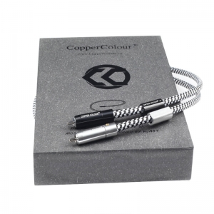 Colore rame CC WHISPER OCC Interconnettore RCA Coppia di cavi Hifi Audio