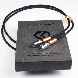 Copper Colour CC Alpha Audiophile Cables XLR Connector HiFi Audio interconnect Cord Pair