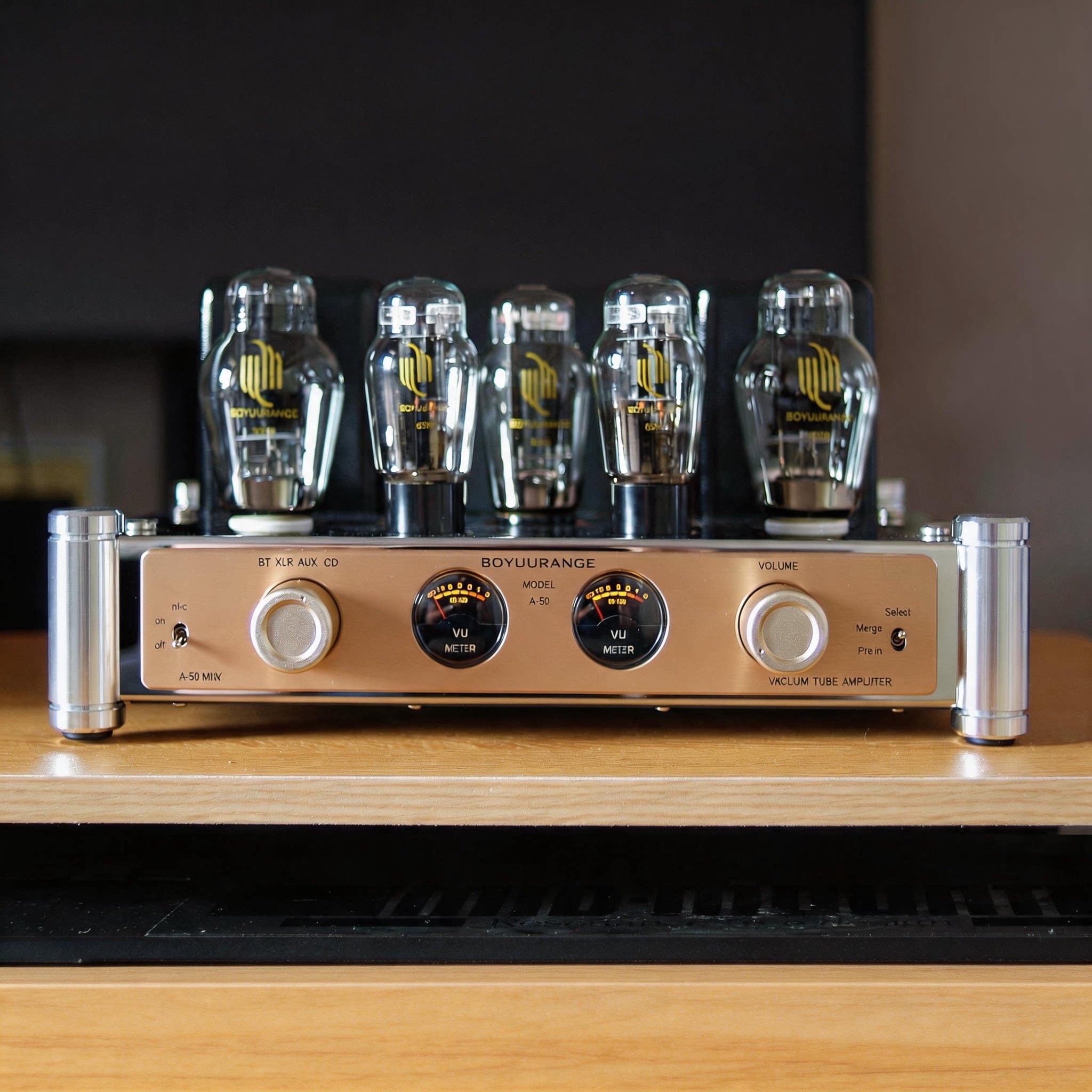 REISONG Boyuu A-50 MKV 300B Single-end Class A Vacuum Tube Intergrated Amplifier Upgraded Version Bluetooth - Click Image to Close