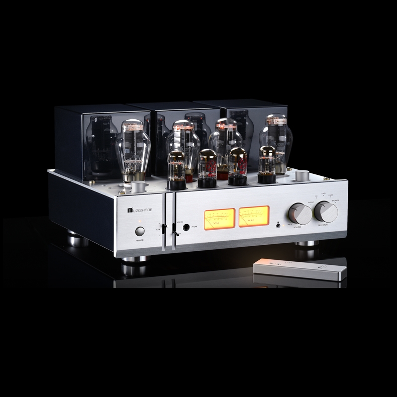 MUZISHARE X9 300B Vacuum Tube Single-ended Class A Amplifier Balance & Pure integrated Amplifier - Click Image to Close
