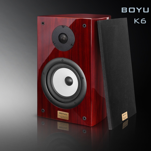 REISONG Boyuu K6 Passive Bookshelf Loudspeaker HiFi Wood Audiophile Speakers Pair - Click Image to Close