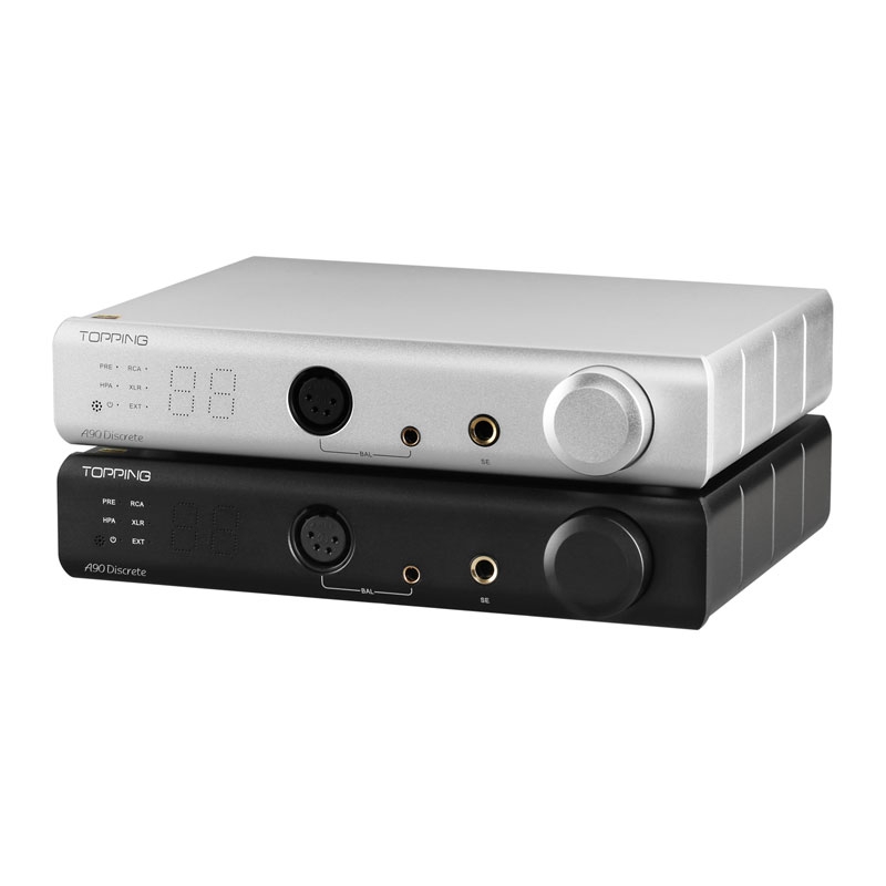 TOPPING A90 Discrete Fully Dirscrete Balanced Headphone Amplifier NFCA 4Pin XLR /4.4 Balanced/6.35mm SE Output Pre-amplifier - Click Image to Close