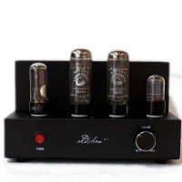 Laochen EL34 Mini Tesktop Tube Amplifier Aiqin Single-ended Class A amplifier Black Version OC34BM Oldchen