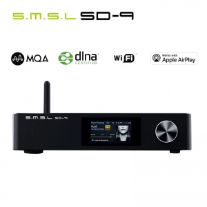 Reproductor de música de red SMSL SD-9 MQA HIFI SD9 compatible con DSD, WAV APE, FLAC AIFF, reproductor de escritorio MP3