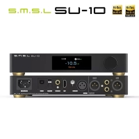 SMSL SU-10 MQA décodeur prise en charge MQA-CD double ES9038PRO XMOS316 DAC 32Bit/768kHz DSD512 prise en charge LDAC,Aptx/HD,SBC,AAC SMSL SU10 DAC