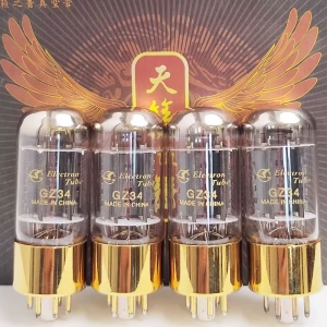 Shuguang Vacuum Tube GZ34 Replaces 5AR4 5Z4P 5Y3 Matched Quad(4pcs)