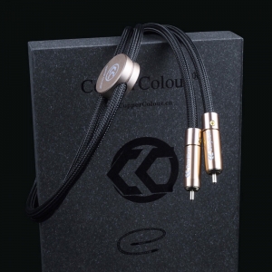 Copper Colour CC Alpha Audiophile Cables RCA Connector HiFi Audio interconnect Cord Pair