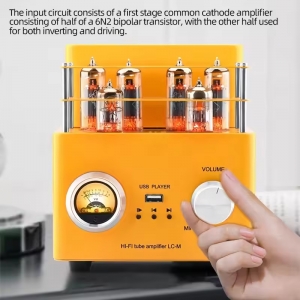 OldChen 6P1 Tube Amplifier 5.0 Bluetooth Portable Amp 8ohm Digital Sound Amplifiers Lossless USB FLAC Playback