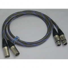 Bada S-8BL Silver/SCC Hybrid Audio Balance XLR Cable 1 Meter Pair