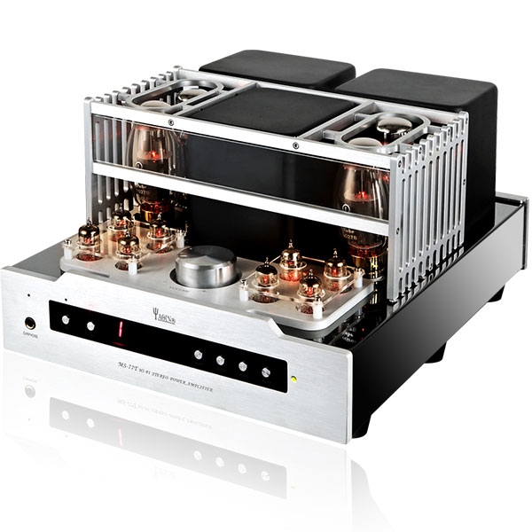 YAQIN MS-77T Hifi 7027B x4 tube Push Pull Power Amplifier With remote control - Click Image to Close