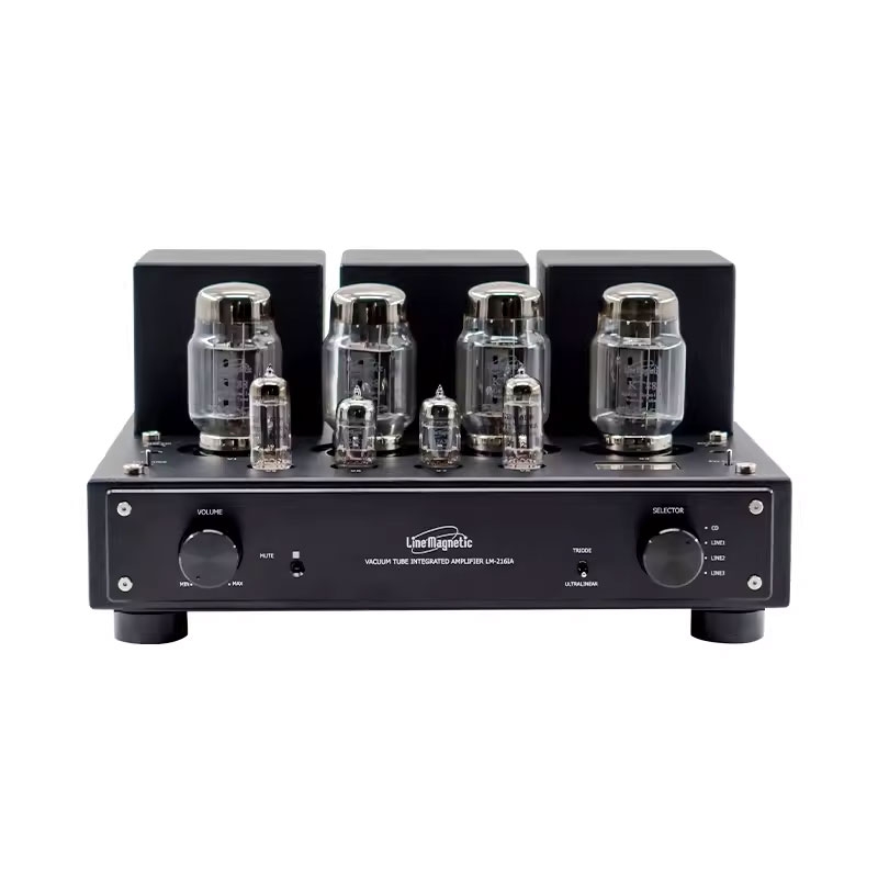 Line Magnetic LM-216IA Tube Amplifier Integrated KT88*4 Push-Pull Vacuum Amp 32W*2 - Click Image to Close